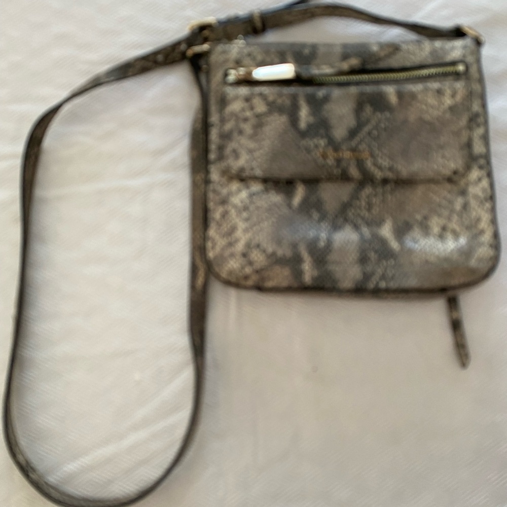 Cole Haan textured snake skin shoulder bag